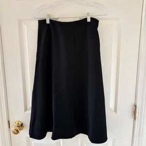 J. Crew Midi Skirt Black Size